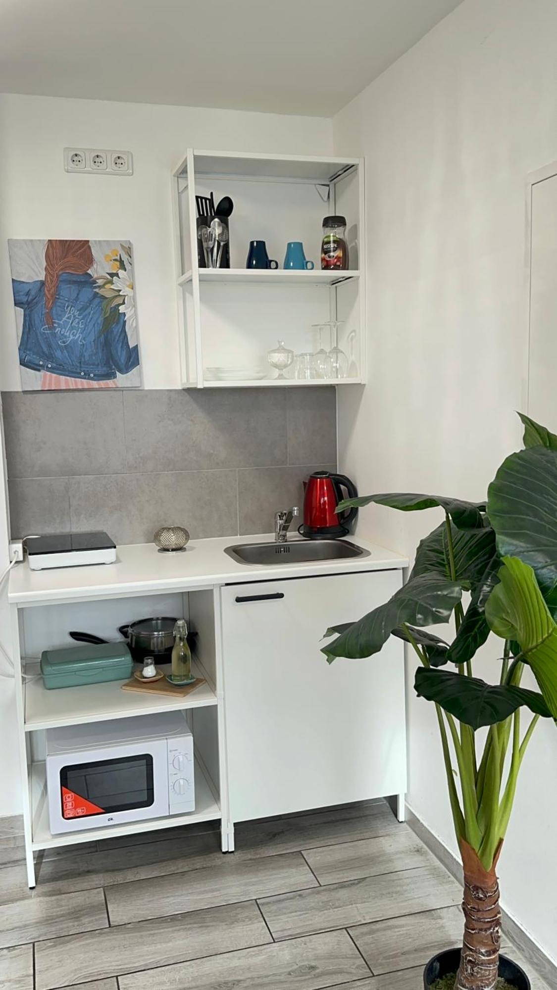 Modern Living Studio Kueche Netflix Inklusive Top Lage Нюрнберг Экстерьер фото